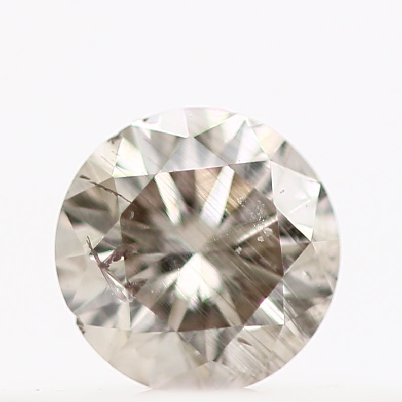 0.15 Carat Champagne Fancy Round Cut Natural Loose Diamond